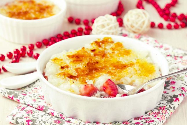 Rice pudding brulee recipe