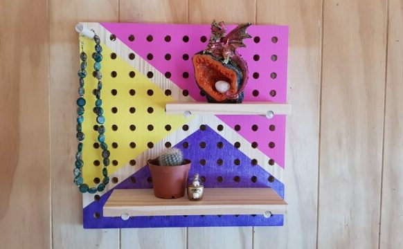 Peg Board Shelf Upstyling