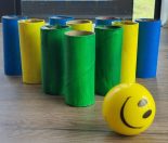 Cardboard Roll 10 Pin Bowling Game